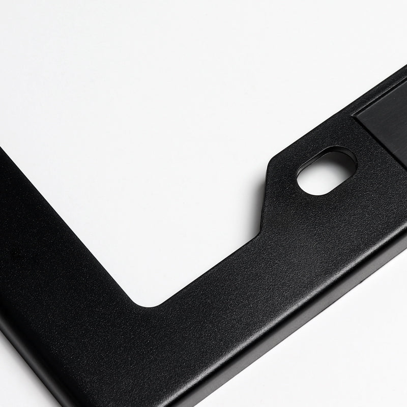 2pcs Black ABS License Plate Tag Frame Cover with Car Trunk Emblems For 3.8L L67 - Image 3