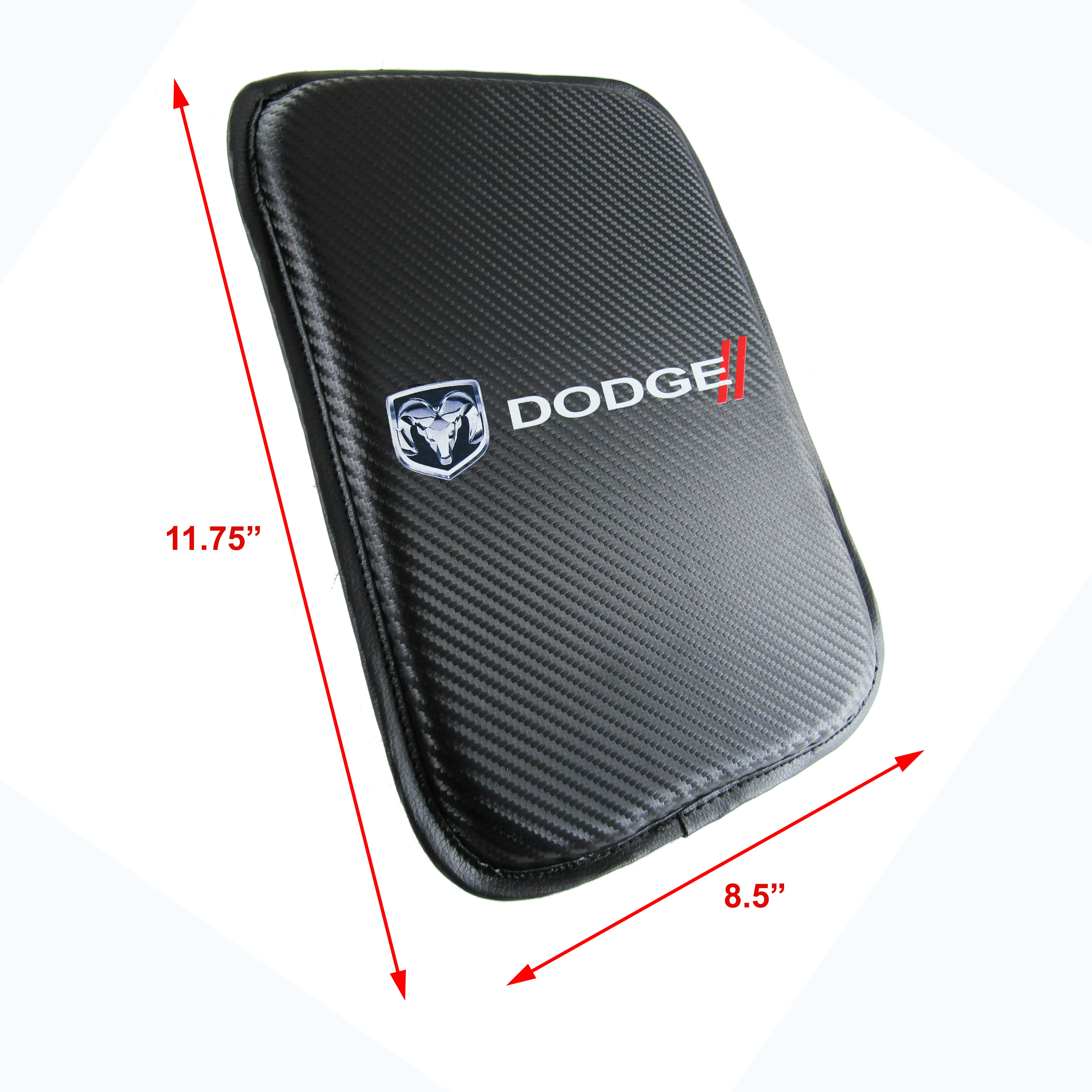 Dodge Carbon Fiber Look Center Console Armrest Cushion Pad Cover Brand New - Image 4