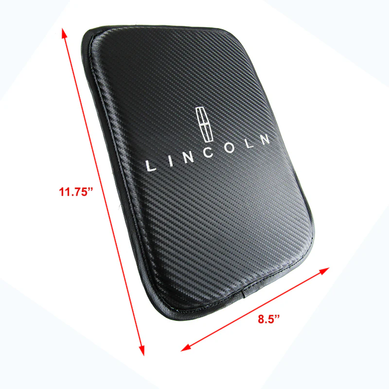 Lincoln Carbon Fiber Look Embroidered Armrest Cushion - Image 3