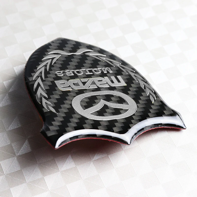 Mazda Silver 3D Carbon Fiber Emblem Sticker x2 - Image 5
