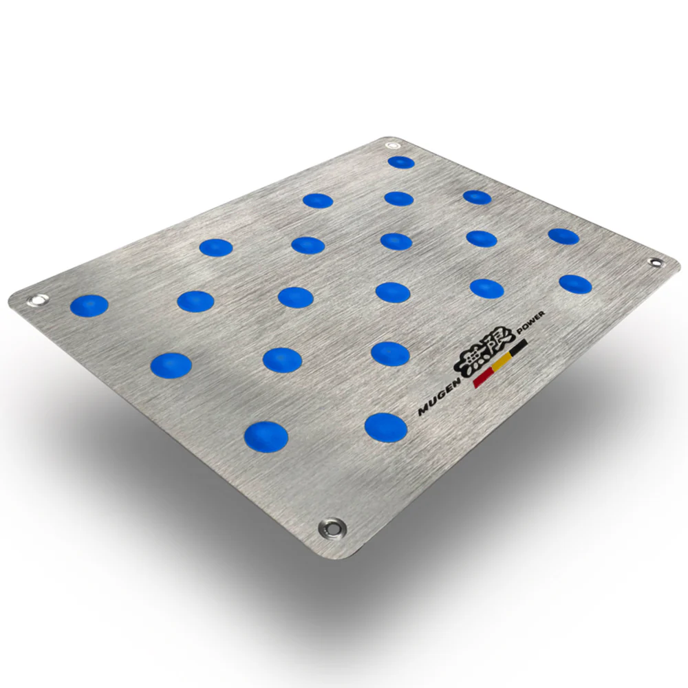 MUGEN Aluminum Car Anti Skid Floor Mat Carpet Rest Pedal Pad Cover 11.5" X 8.5" - Image 4