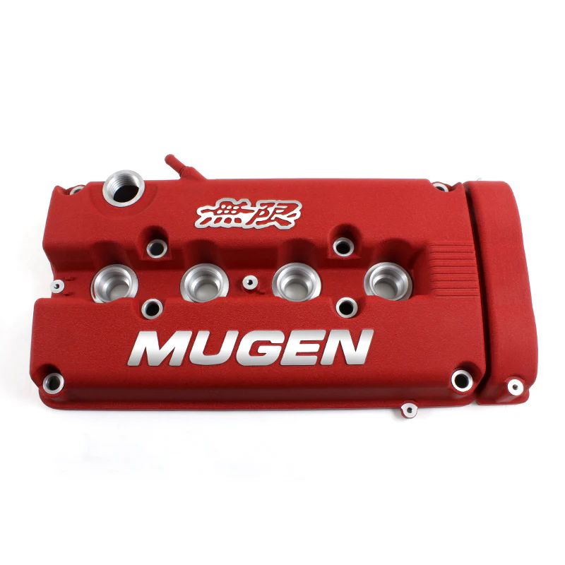 Mugen Red Engine Valve Cover with Oil Cap for Honda Civic B16 B17 VTEC B18C DOHC - Image 7