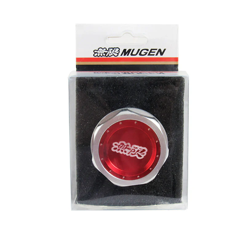 Mugen Red Engine Valve Cover with Oil Cap for Honda Civic D16Y8 D16Y7 VTEC SOHC - Image 4