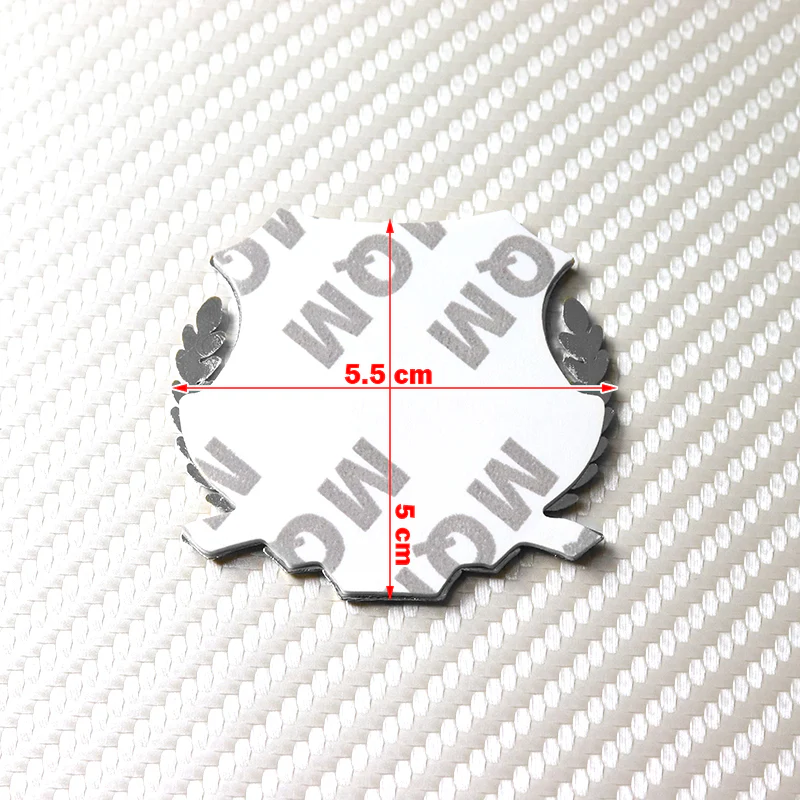 Mitsubishi Silver 3D Metal Emblem Sticker x2 - Image 5