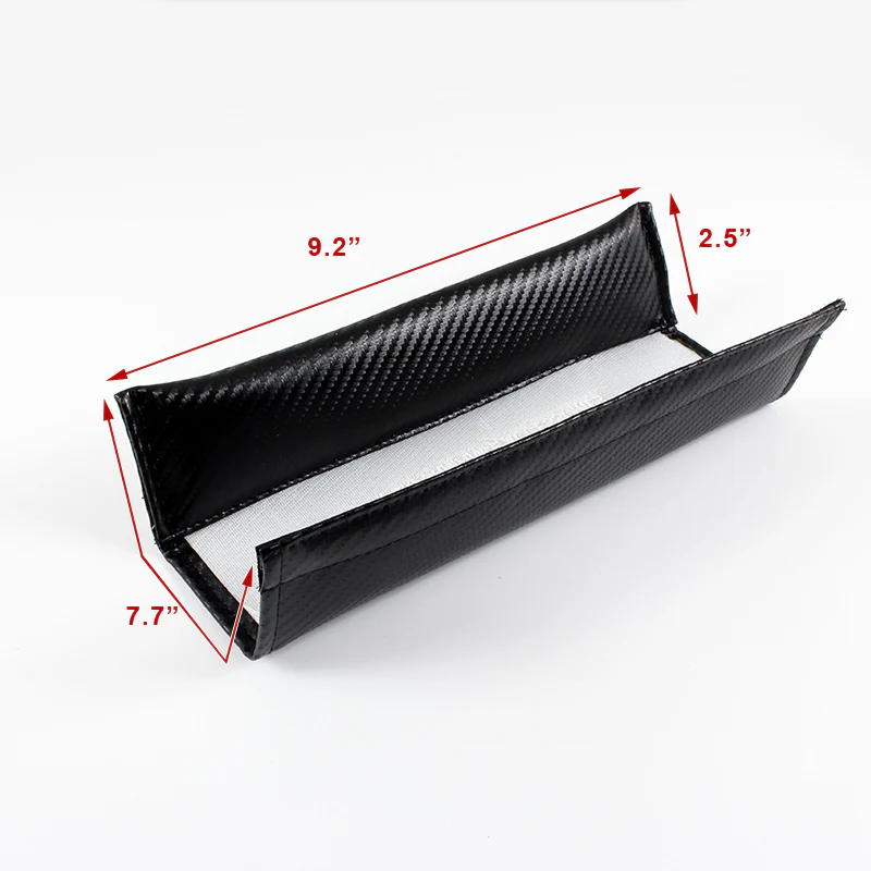 Honda ASIMO Black Carbon Fiber Look Seat Belt Cover X2 - Image 5